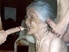 90 year old granny services 2 young hard cocks